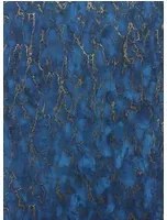 Nina Campbell Carta da parati Kershaw Plain - Lapis Blue