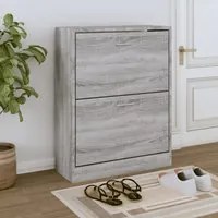 Scarpiera Grigio Sonoma 63x24x81 cm in Legno Multistrato cod mxl 65306