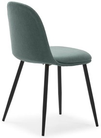 Sedie da pranzo in set turchesi 4 pz Malila – Marckeric