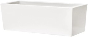 Fioriera Matelica in polietilene bianco H 40 x L 100 x P 40 cm