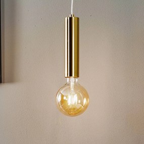 Alfa Lampada a sospensione Jazz, 1 luce, ottone