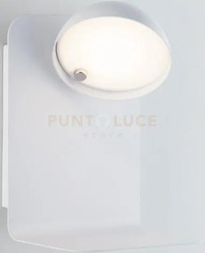 Applique a parete led boing orientabile bianca con usb 2a 5w 500lm ...