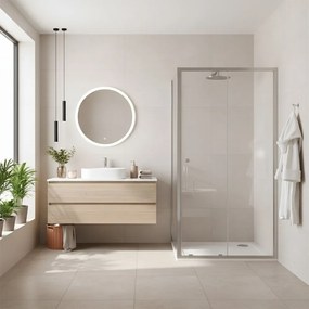 Cabina doccia Rea Primo Slide 130x100 Chrome
