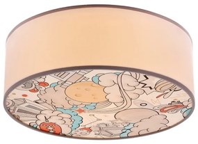 Plafoniera per bambini KIDDY 2xE27/40W/230V bianco/beige