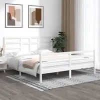 Giroletto Bianco in Legno Massello 180x200 cm 6FT Super King 3105876