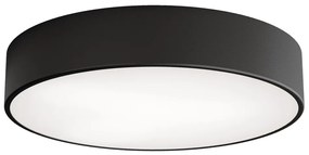 Plafoniera da soffitto per bagno con sensore CLEO, 3xE27/24W/230V, Ø 40 cm, nera, IP54