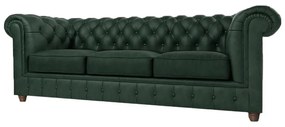 Divano in velluto verde scuro 230 cm Cambridge - Ropez
