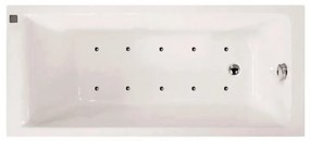 Vasca idromassaggio rettangolare Galaxy,bianco ,75, 170 cm, 10 bocchette, SANYCCES