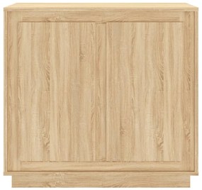 Credenza rovere sonoma 80x34x75 cm in legno multistrato