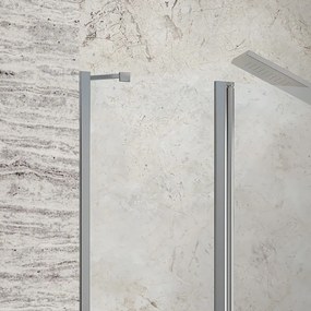 Porta doccia battente con lato fisso 70.5-75.5 cm | KPX4000C - KAMALU