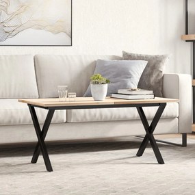 Telaio gambe a x per tavolino da salotto 70x30x43 cm in ghisa