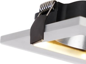 Faretto da incasso moderno in acciaio - Qure