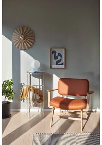 Poltrona in similpelle arancione Haze - Hübsch