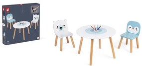 Janod - Set tavolo e sedie in legno