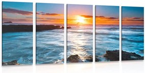 Quadri 5 pezzi – Tramonto romantico