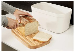 Cestino per pane bianco con coperchio in legno Cestino - Joseph Joseph