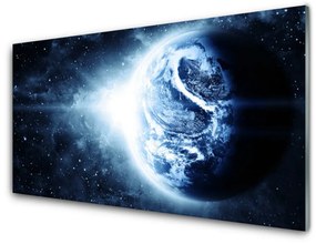 Quadro acrilico Terra, Cosmo, Pianeta 100x50 cm
