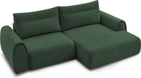 Divano angolare in verde scuro Aden – Bobochic Paris