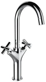 Rubinetto per lavabo Nosu cromato lucido SENSEA H 35 cm