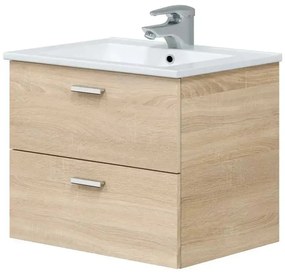 Mobile bagno Eco kit 60 2 cassetti rovere canadian 60x45x50h