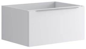 Mobile da bagno sotto lavabo Brera laccato opaco bianco L 59.5 x H 30 x P 45.5 cm 1 cassetto, lavabo non incluso