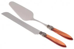 Posate Laura Set 2 Pz Pala e Coltello Torta - Manico Perlato Rivadossi