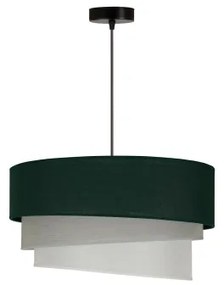 Duolla - Lampadario a sospensione con filo TRIO 1xE27/15W/230V diametro 45 cm verde/grigio/bianco