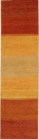 Gabbeh Tappeto 300x80 Rosso (Indian) Annodato A Mano