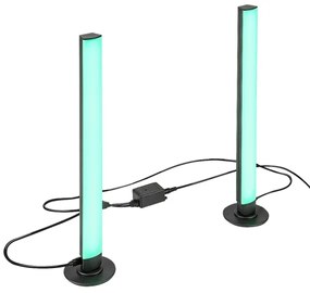 Rabalux 76014 - SET 2x LED RGB Lampada da tavolo dimmerabile PACO LED/5W/5V