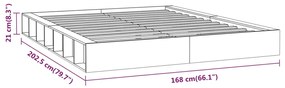 Giroletto Bianco 150x200 cm King in Legno Massello