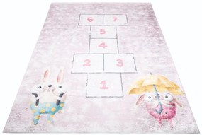 Tappeto per bambini con motivo di animali e giochi da vivaio Larghezza: 120 cm | Lunghezza: 170 cm
