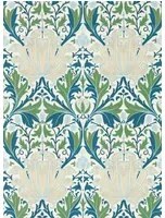 Morris & Co Tapete Helena - Indigo/ Forest