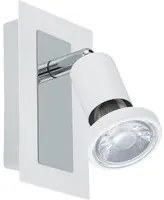 Spot Moderno Sarria In Acciaio Bianco 1 Luce Gu10 4,5W Ip20