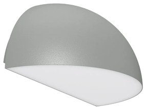 Applique Curva Monodirezionale con base E27, IP54 Grigia - Serie BRINA Base E27
