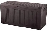 baule porta attrezzi da giardino comfy cm. 116,7x44,7x57 h col. marrone cod:ferx.vit48429