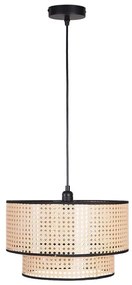 Lampadario a sospensione con filo TAKARA 1xE27/20W/230V diametro 40 cm beige