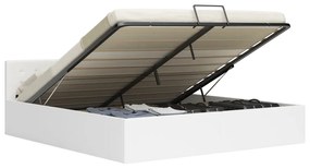 Giroletto Con Contenitore Idraulico Bianco Similpelle 160x200 Cm /