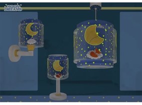 Dalber 76632 - Lampadario per bambini MOON DREAMS 1xE27/15W/230V blu