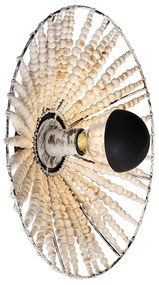 Applique da parete orientale beige con perline - Moti