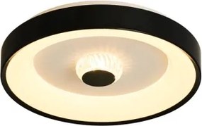 Searchlight 89735-38BK - Lampada da soffitto dimmerabile LED POLKA 24W/230V + 6W, diametro 38,5 cm, nera