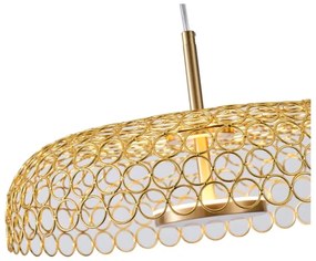Lampadario LED a sospensione con filo LED/10W/230V 3000K oro diametro 35 cm