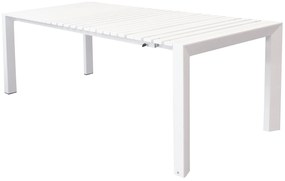 BRUNO - tavolo con struttura in alluminio verniciato bianco o antracite