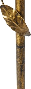 Lampada da terra oro con paralume bronzo e interno oro 50cm - Linden