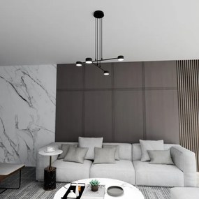 Lampadario a sospensione con filo MODUS 4xGX53/12W/230V nero