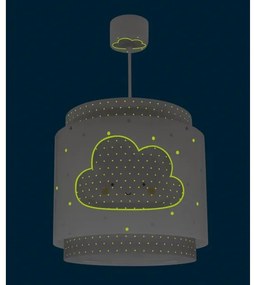 Dalber 76012E - Lampadario per bambini BABY DREAMS 1xE27/15W/230V grigio