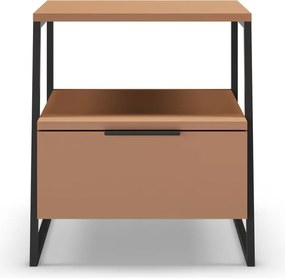 Comodino color mattone Velia - Marckeric