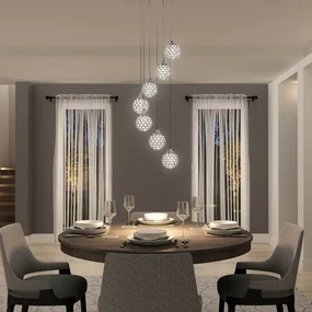 Lampadario LED neoclassico Honeymoon  grigio 1650 lumen, ARTIKA