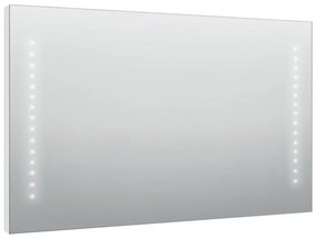 Specchio con illuminazione integrata bagno rettangolare Hollywood SENSEA L 120 x H 70 x P 2.5 cm