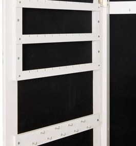 Atmosphera - Specchio a figura intera con portagioie LEXY 158x38 cm bianco