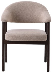 Set di sedie da pranzo beige in rovere massiccio con braccioli 2 pz Elk – Unique Furniture